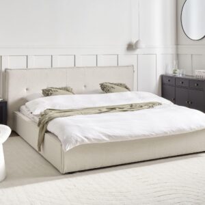 wohnli-moebel-suche-800001072985-1 WASSERBETT 180x200 cm Weiß Lestre Textil Beliani Möbel > Betten Weiß