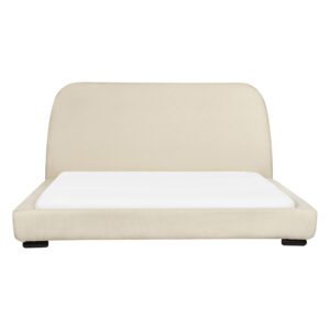 wohnli-moebel-suche-800001072990-1 POLSTERBETT mit Lattenrost 160x200 cm Beige Roisel Textil Beliani Möbel > Betten Weiß