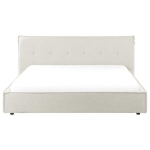 wohnli-moebel-suche-800001073000-1 POLSTERBETT mit Lattenrost 180x200 cm Weiß Lestre Textil Beliani Möbel > Betten > Polsterbetten Weiß