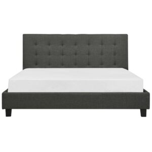 wohnli-moebel-suche-800001073019-1 POLSTERBETT mit Lattenrost 180x200 cm Grau La Rochelle Textil Beliani Möbel > Betten > Polsterbetten Grau