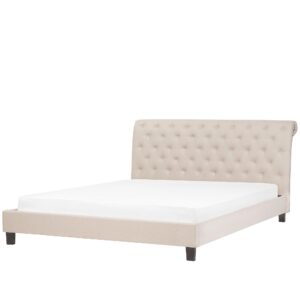 Wohnli Möbelsuche - POLSTERBETT mit Lattenrost 180x200 cm Beige Reims