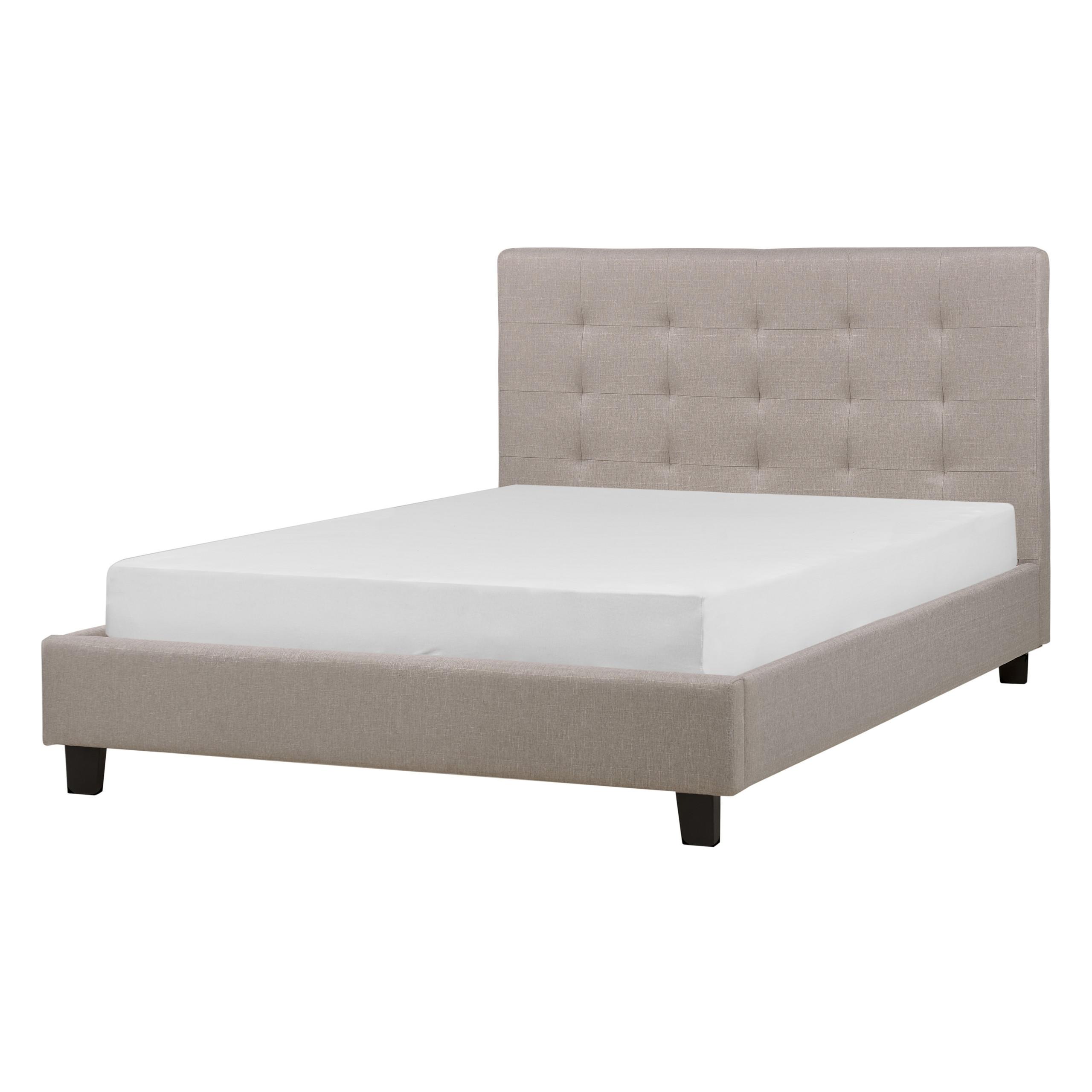 Wohnli Möbelsuche - BETT mit Lattenrost 140x200 cm Grau La Rochelle