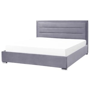 wohnli-moebel-suche-800001073049-1 POLSTERBETT 180x200 cm Grau Rouen Textil Beliani Möbel > Betten > Polsterbetten Grau