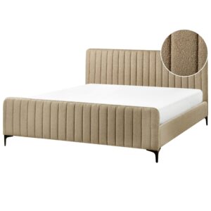 Wohnli Möbelsuche - POLSTERBETT mit Lattenrost 180x200 cm Beige Lunan