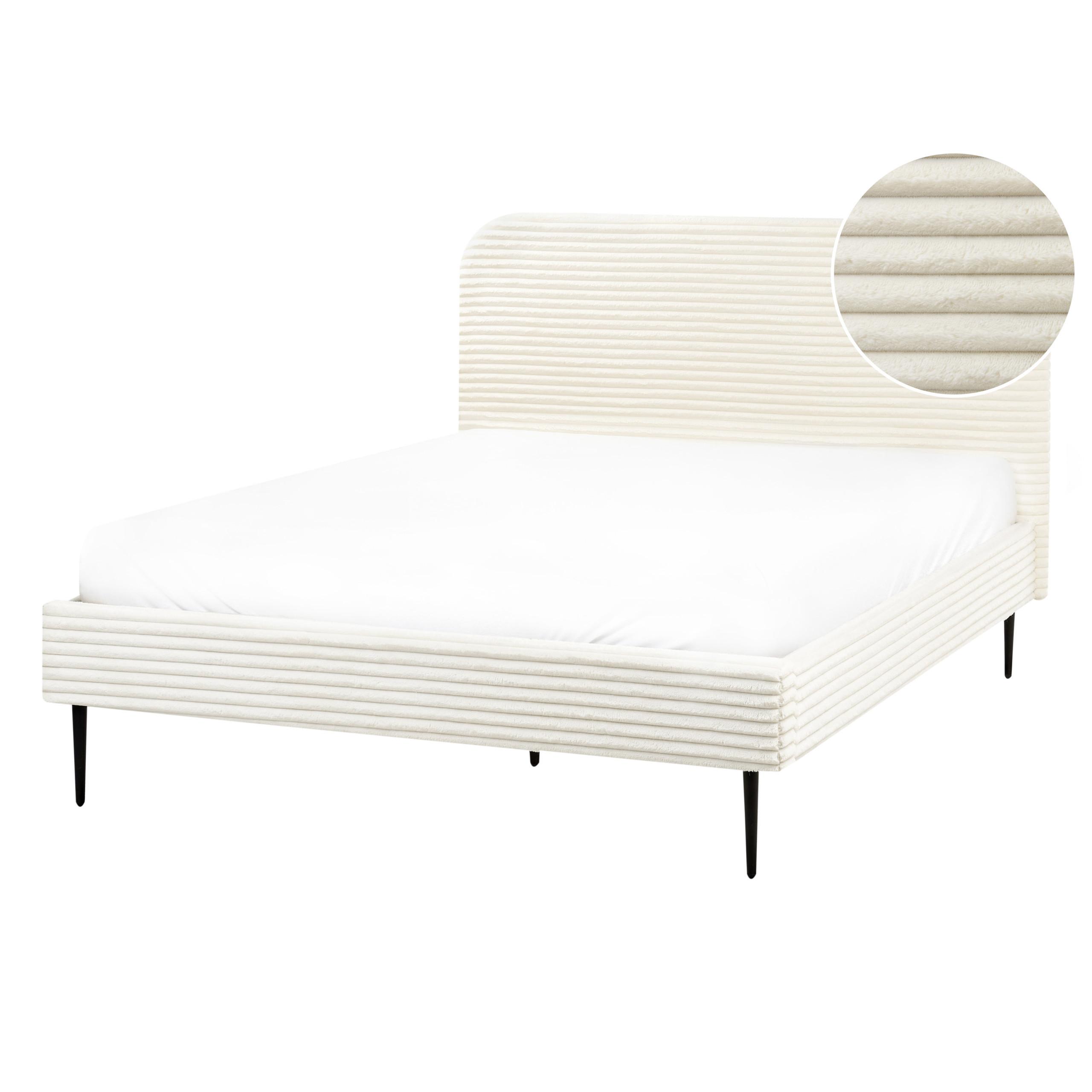 Wohnli Möbelsuche - POLSTERBETT mit Lattenrost 140x200 cm Weiß Flayat