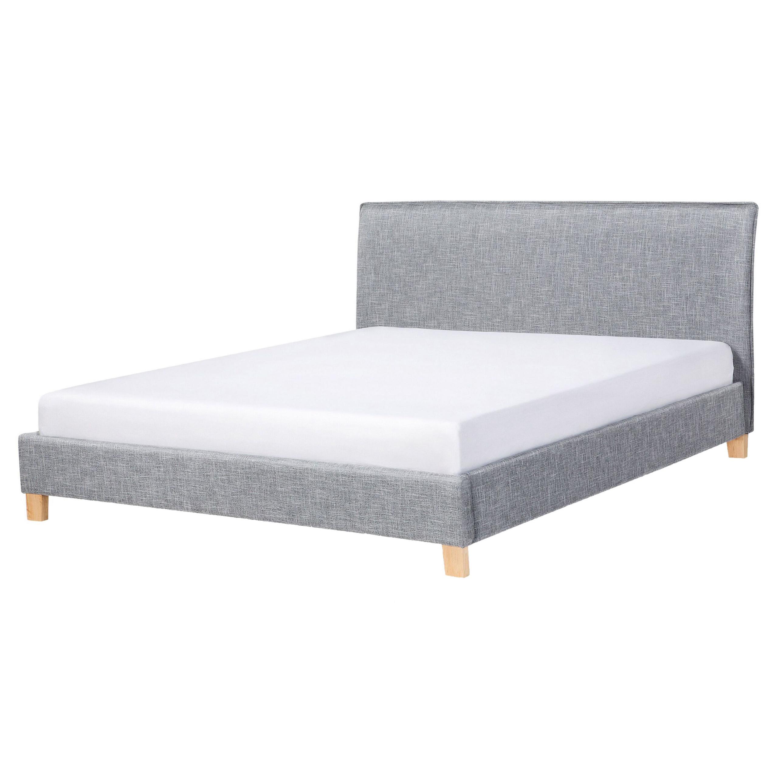 wohnli-moebel-suche-800001073073 Wohnli Möbelsuche - POLSTERBETT mit Lattenrost 160x200 cm Grau Sennez