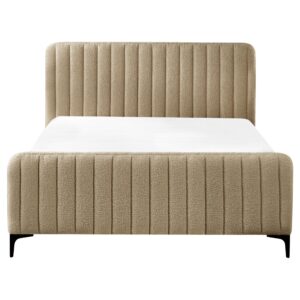 wohnli-moebel-suche-800001073089-1 POLSTERBETT mit Lattenrost 140x200 cm Beige Lunan Textil Beliani Möbel > Betten > Polsterbetten Taupe
