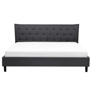 wohnli-moebel-suche-800001073093-1 POLSTERBETT mit Lattenrost 160x200 cm Grau Saverne Textil Beliani Möbel > Betten > Polsterbetten Grau