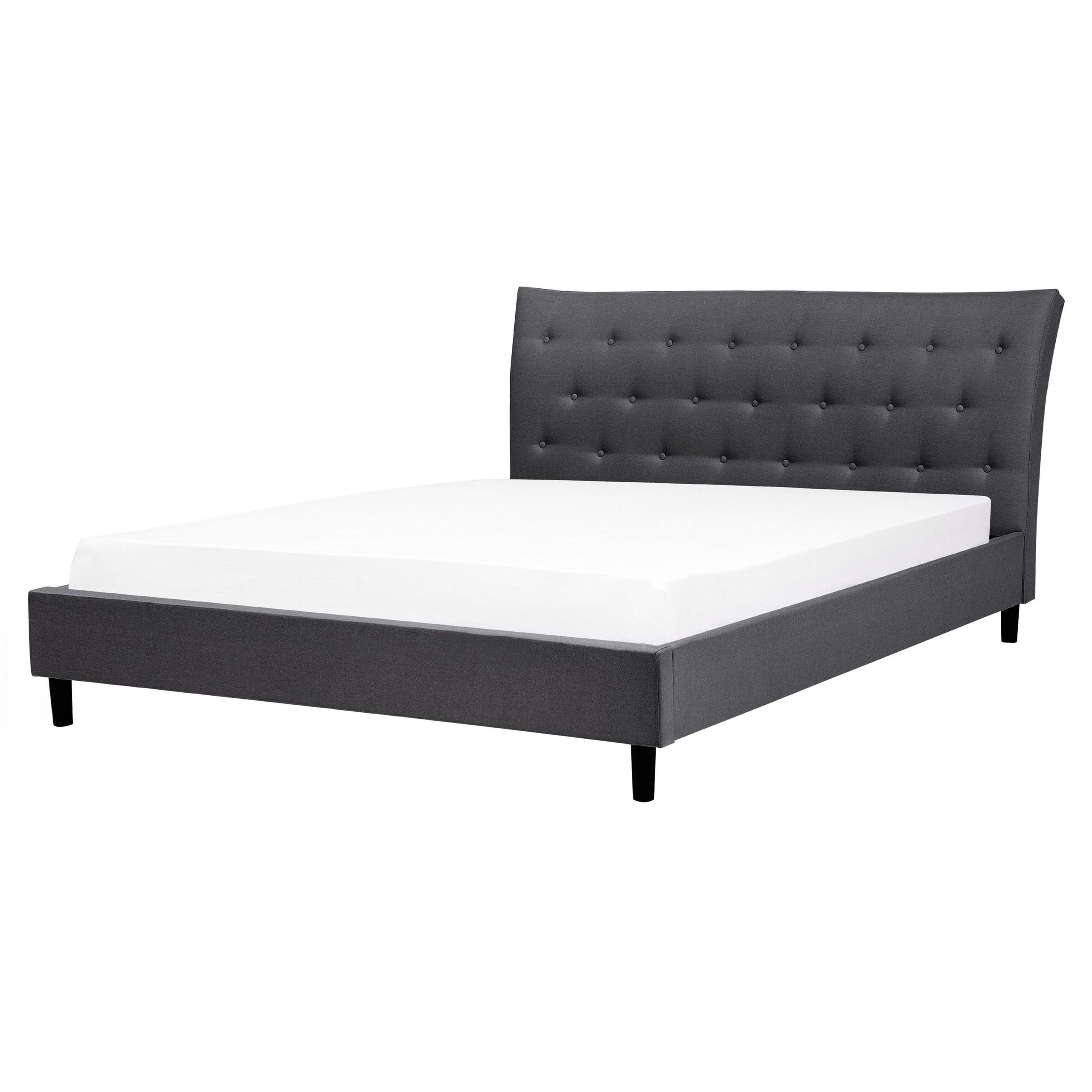 Wohnli Möbelsuche - POLSTERBETT mit Lattenrost 160x200 cm Grau Saverne