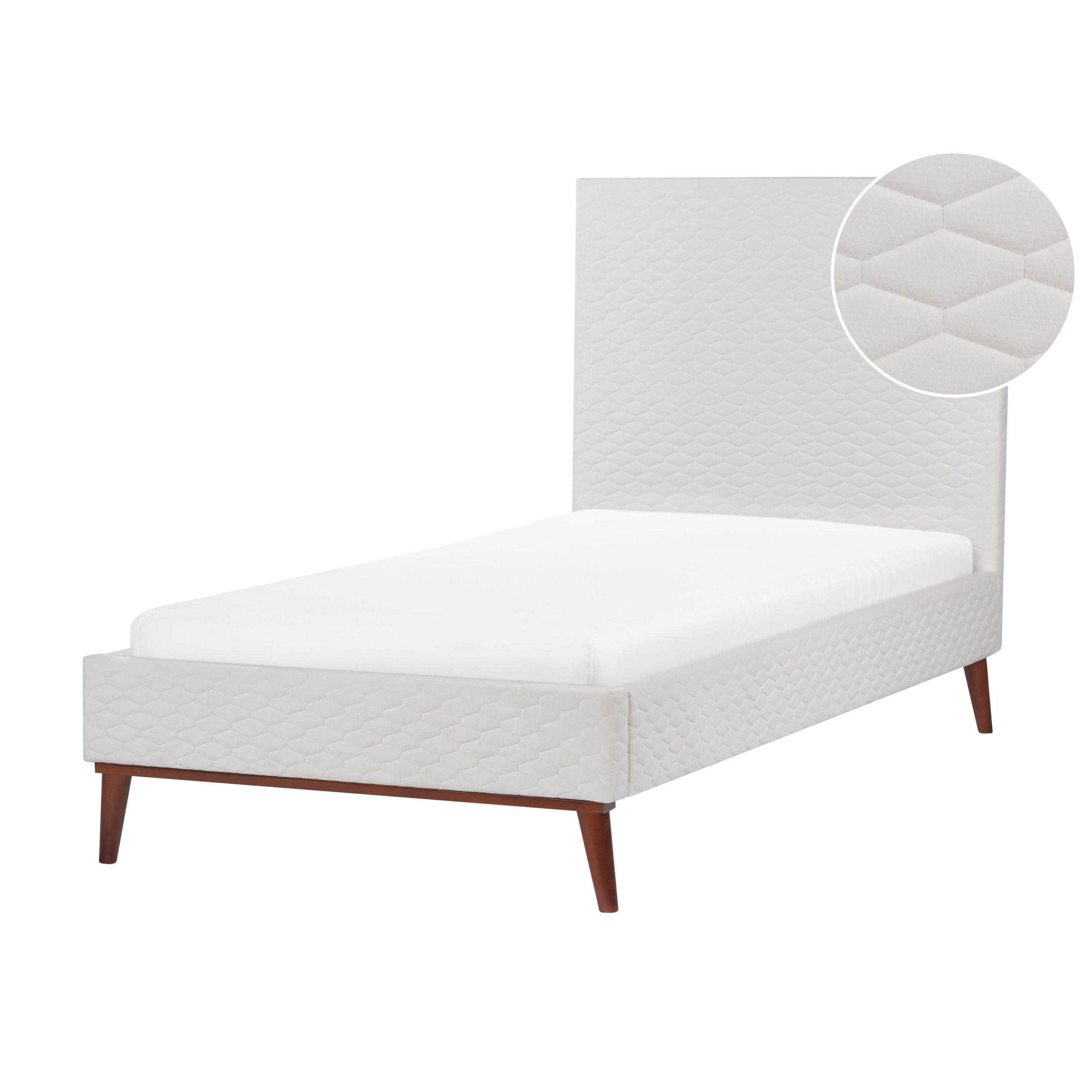 Wohnli Möbelsuche - POLSTERBETT mit Lattenrost 90x200 cm Weiß Bayonne