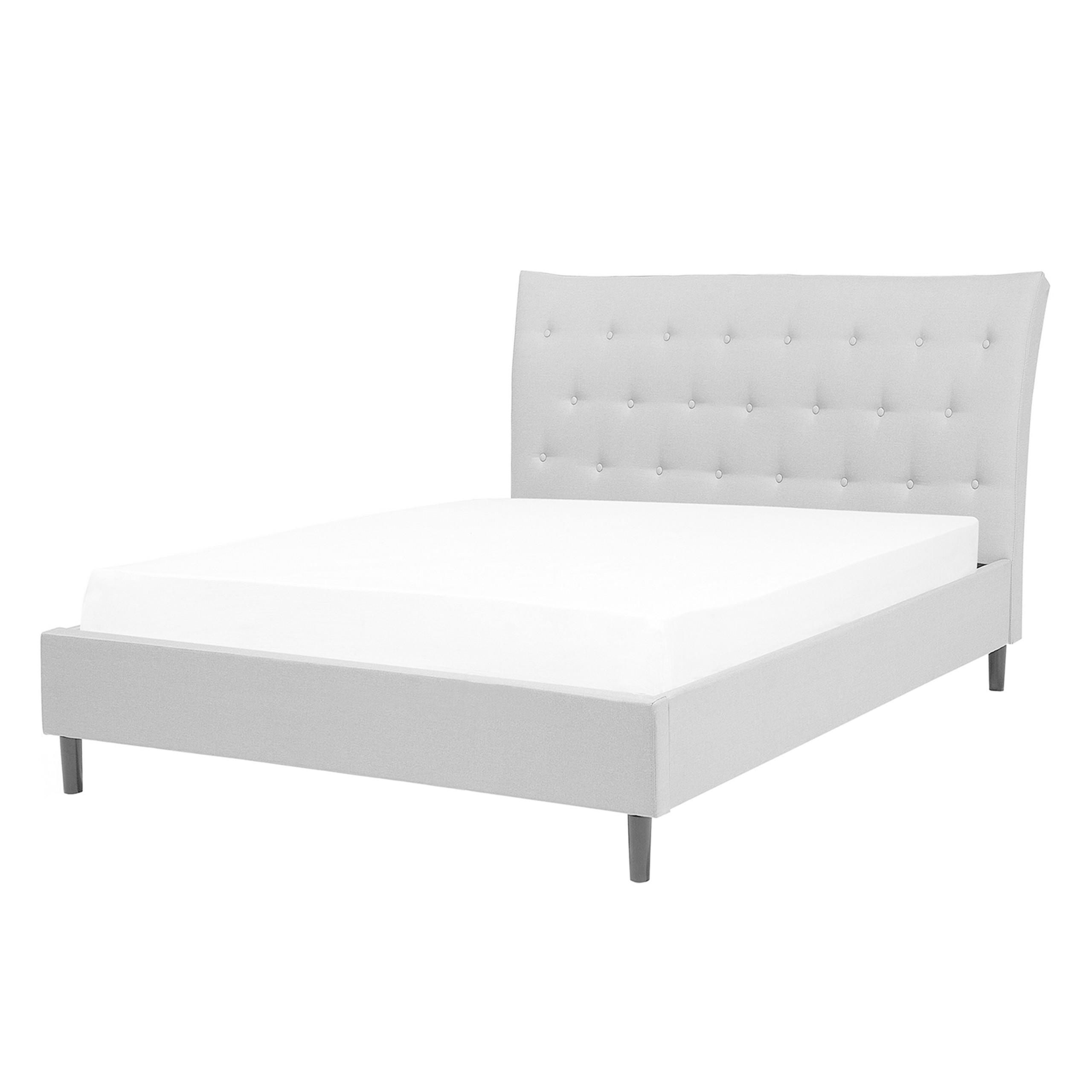 Wohnli Möbelsuche - POLSTERBETT mit Lattenrost 140x200 cm Grau Saverne