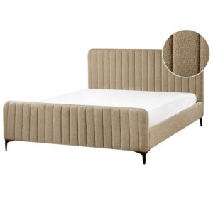 Wohnli Möbelsuche - POLSTERBETT mit Lattenrost 160x200 cm Beige Lunan