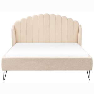 wohnli-moebel-suche-800001073128-1 POLSTERBETT mit Lattenrost 140x200 cm Beige Ambillou Textil Beliani Möbel > Betten > Polsterbetten Beige