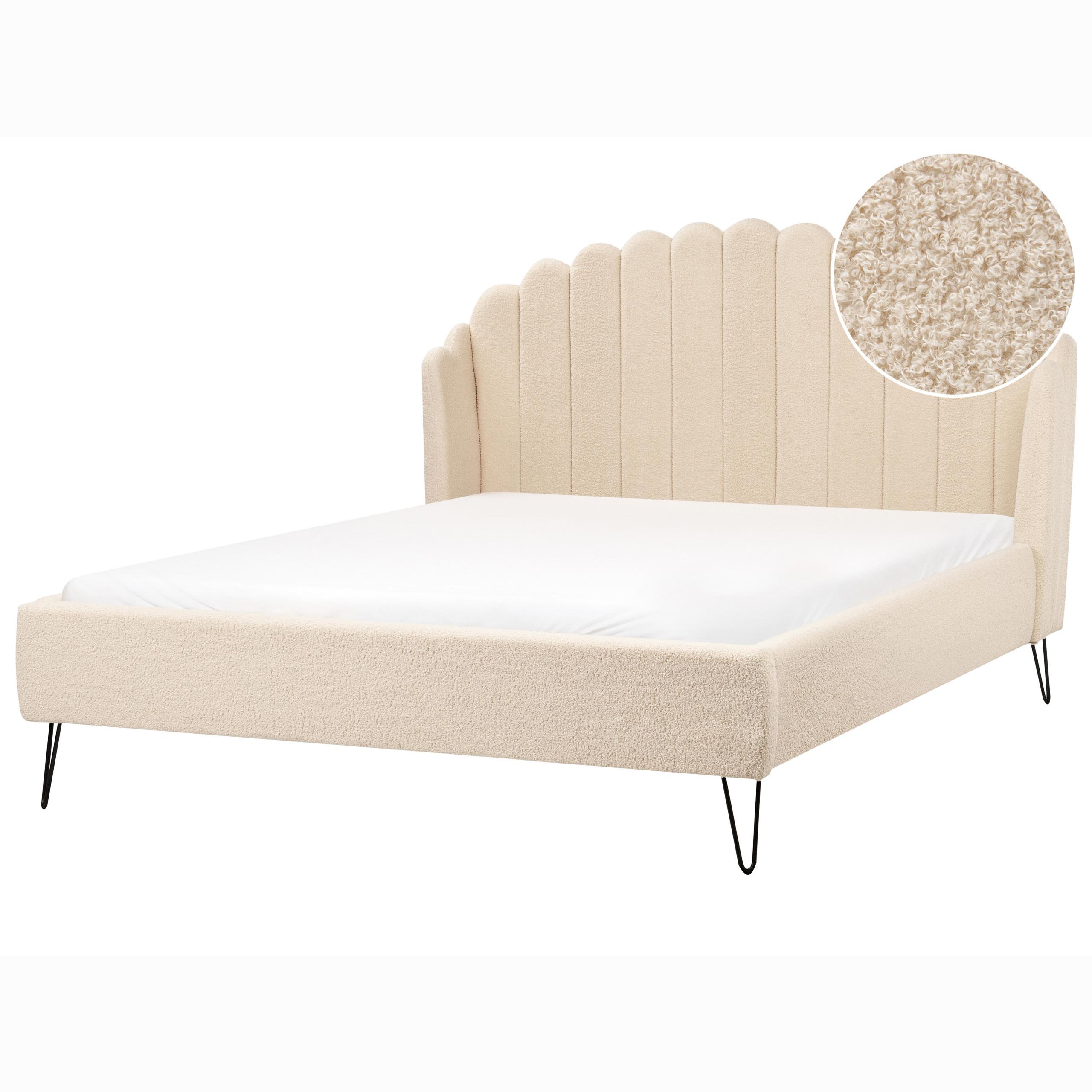 Wohnli Möbelsuche - POLSTERBETT mit Lattenrost 140x200 cm Beige Ambillou