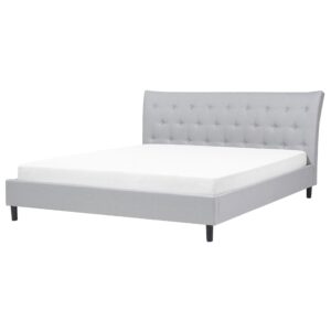 Wohnli Möbelsuche - POLSTERBETT mit Lattenrost 180x200 cm Grau Saverne