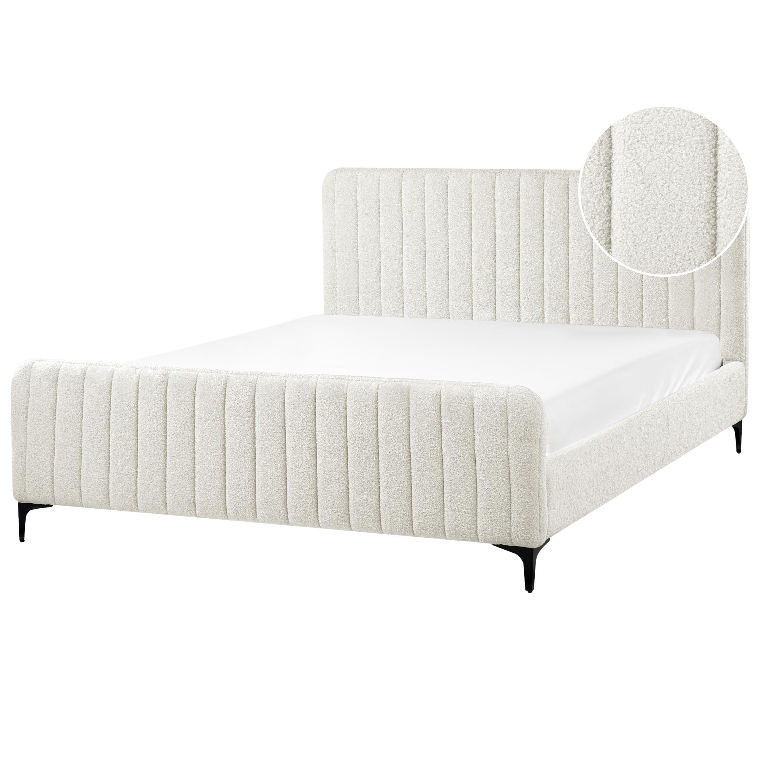 wohnli-moebel-suche-800001073134 Wohnli Möbelsuche - POLSTERBETT mit Lattenrost 160x200 cm Weiß Lunan