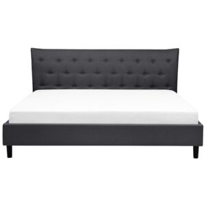 wohnli-moebel-suche-800001073138-1 POLSTERBETT mit Lattenrost 180x200 cm Grau Saverne Textil Beliani Möbel > Betten > Polsterbetten Grau