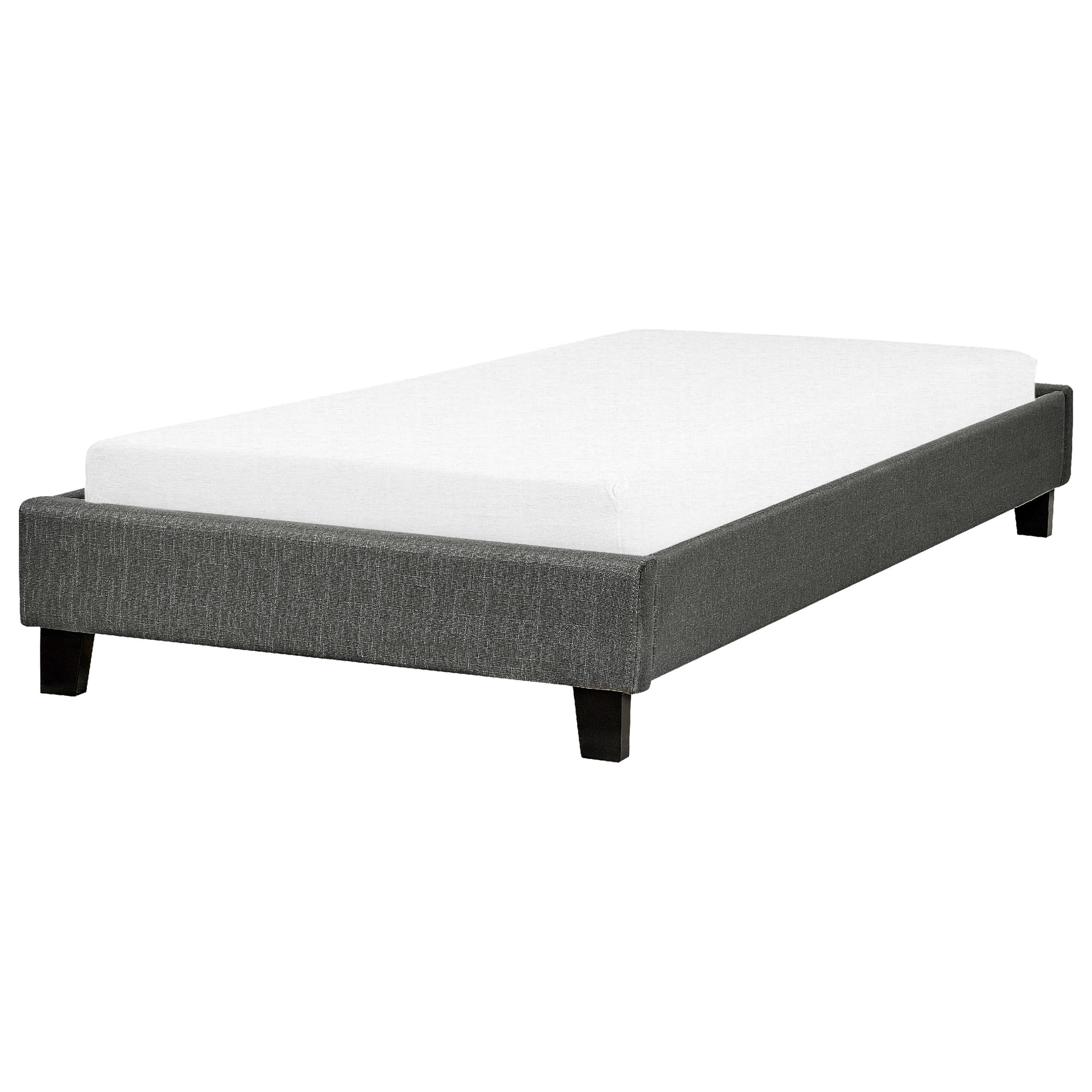 Wohnli Möbelsuche - POLSTERBETT mit Lattenrost 90x200 cm Grau Roanne