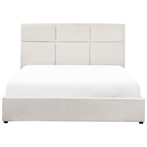 wohnli-moebel-suche-800001073148-1 POLSTERBETT 160x200 cm Weiß Lagord Textil Beliani Möbel > Betten > Polsterbetten Weiß