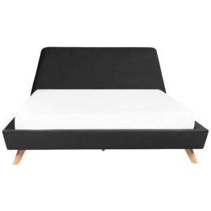 wohnli-moebel-suche-800001073205-1 POLSTERBETT mit Lattenrost 180x200 cm Schwarz Vienne Textil Beliani Möbel > Betten > Polsterbetten Schwarz