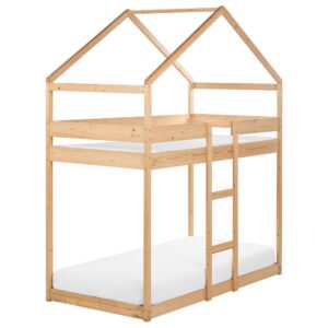 Wohnli Möbelsuche - HOCHBETT 90x200 cm Heller Holzfarbton Labatut