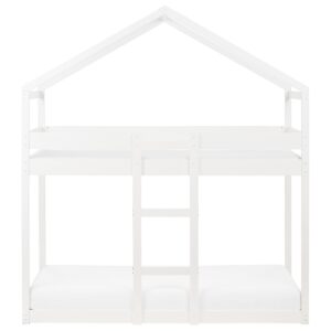 wohnli-moebel-suche-800001073244-1 HOCHBETT 90x200 cm Weiß Labatut Holz Beliani Möbel > Betten > Hoch- und Etagenbetten > Hochbetten Weiß