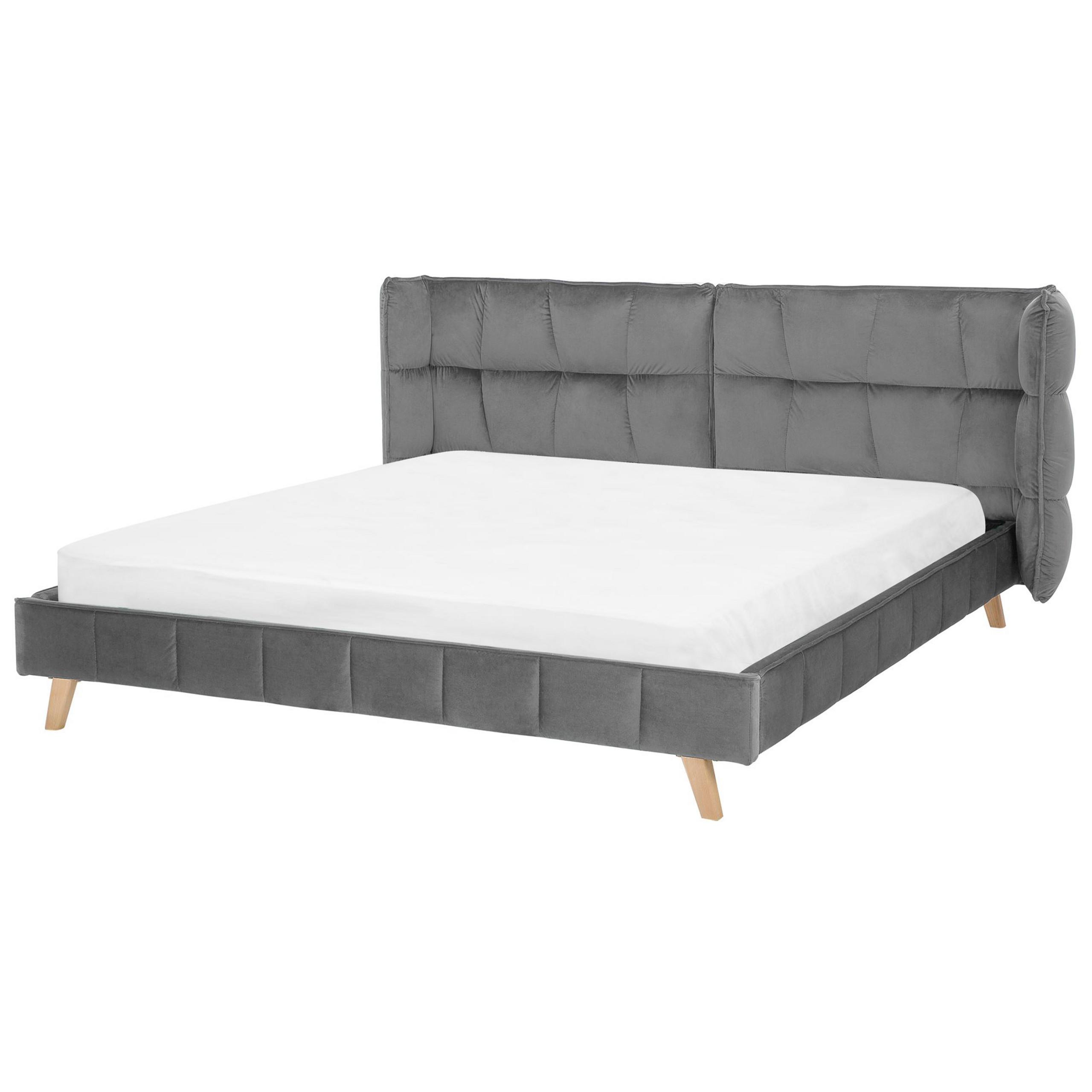 wohnli-moebel-suche-800001073264 Wohnli Möbelsuche - POLSTERBETT mit Lattenrost 180x200 cm Grau Senlis