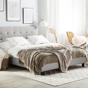 wohnli-moebel-suche-800001073270-1 WASSERBETT 180x200 cm Grau La Rochelle Textil Beliani Möbel > Betten Grau