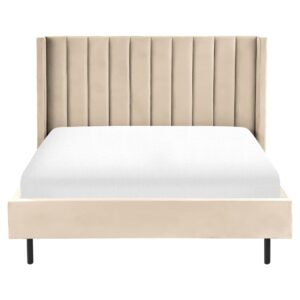 wohnli-moebel-suche-800001073273-1 BETT mit Lattenrost 140x200 cm Beige Villette Textil Beliani Möbel > Betten Beige