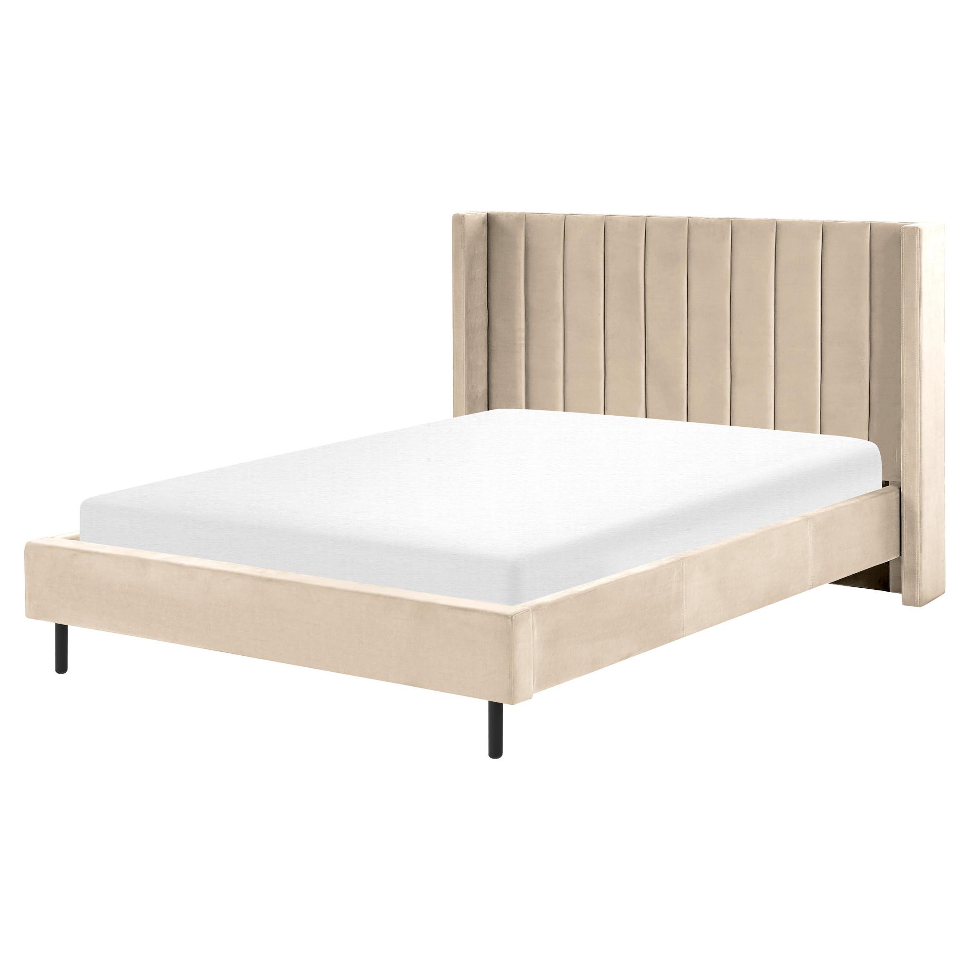 Wohnli Möbelsuche - BETT mit Lattenrost 140x200 cm Beige Villette