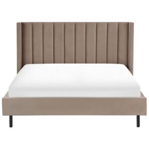 wohnli-moebel-suche-800001073307-1 BETT mit Lattenrost 180x200 cm Beige Villette Textil Beliani Möbel > Betten Taupe