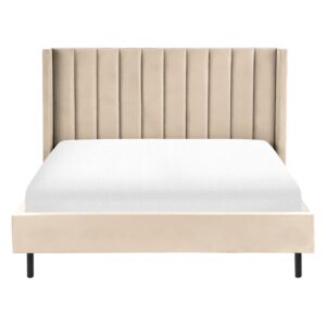wohnli-moebel-suche-800001073320-1 BETT mit Lattenrost 160x200 cm Beige Villette Textil Beliani Möbel > Betten Beige