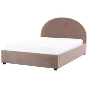 wohnli-moebel-suche-800001073326-1 BETT mit Stauraum 140x200 cm Beige Vaucluse Textil Beliani Möbel > Betten > Polsterbetten Taupe