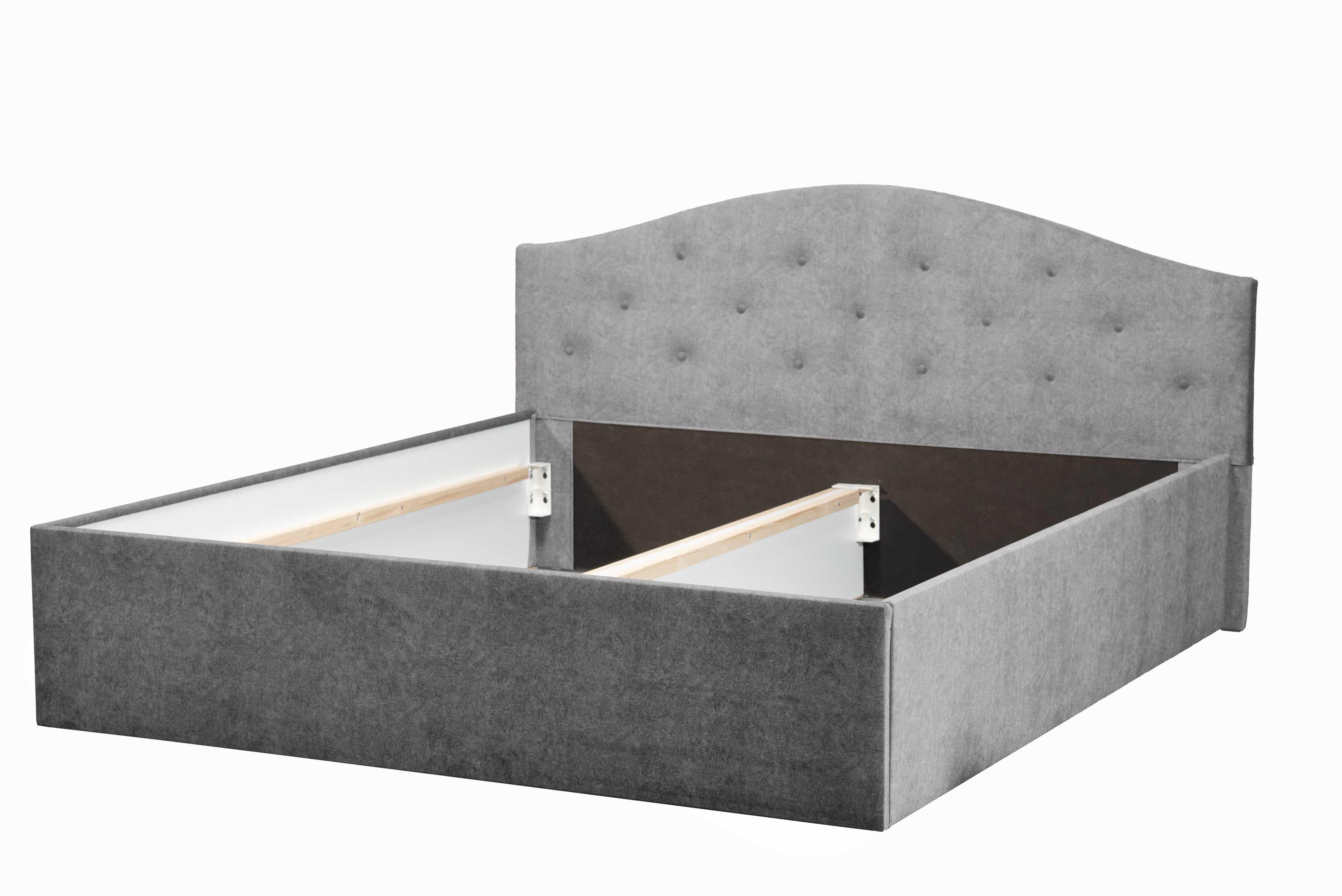 wohnli-moebel-suche-800001076272 Wohnli Möbelsuche - POLSTERBETT Oslo Grau 200 x 200 x 40 cm Stauraum ohne hydraulische Funktion Mit hochwertiger Matratze H2 (bis 100 kg) und Lattenrost