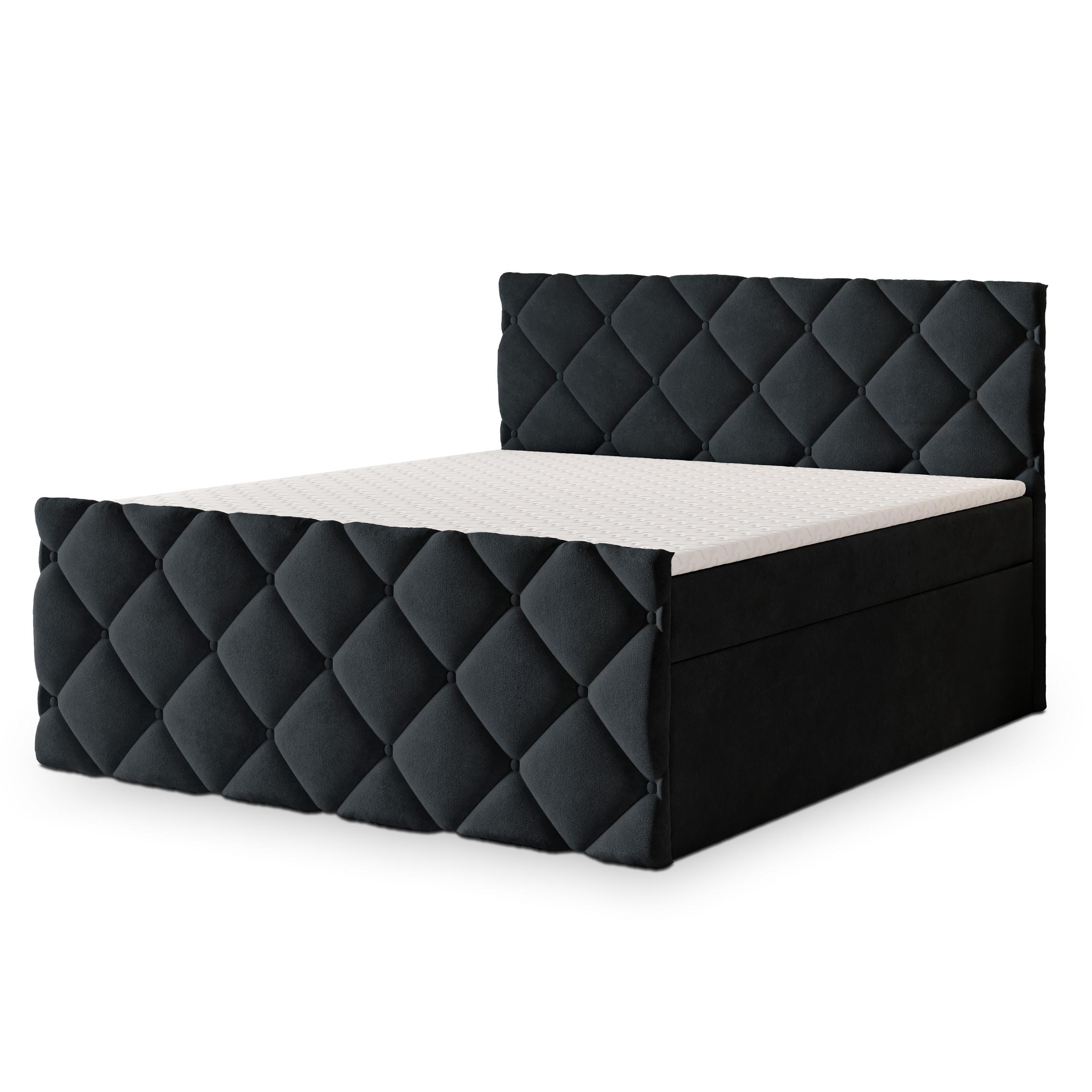 wohnli-moebel-suche-800001076716 Wohnli Möbelsuche - BOXBETT ROVARI 140x200 cm mit Matratze und Topper - Schwarz