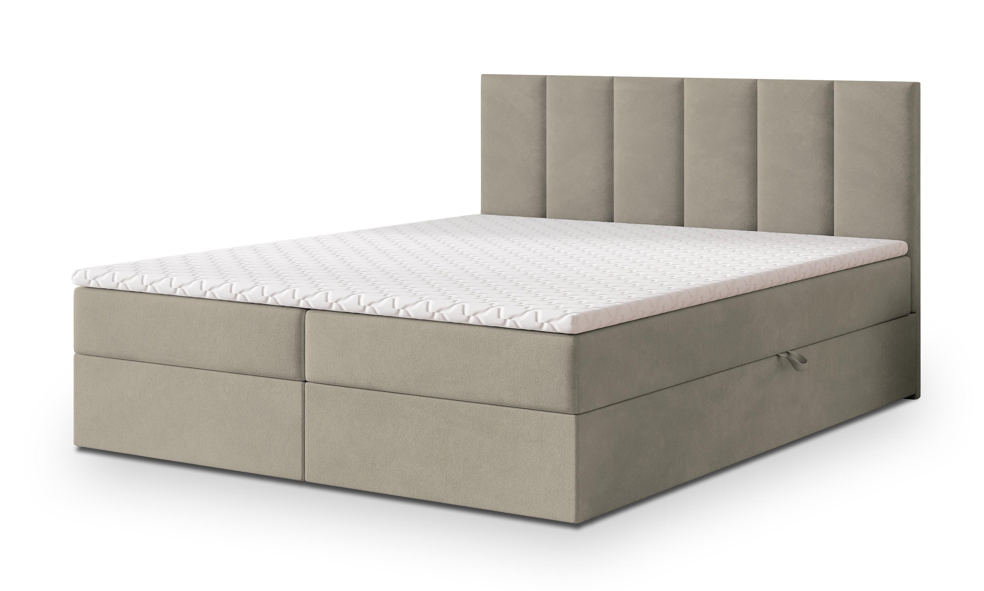 wohnli-moebel-suche-800001076763 Wohnli Möbelsuche - BOXBETT MERIL 140x200 cm mit Matratze und Topper - Beige