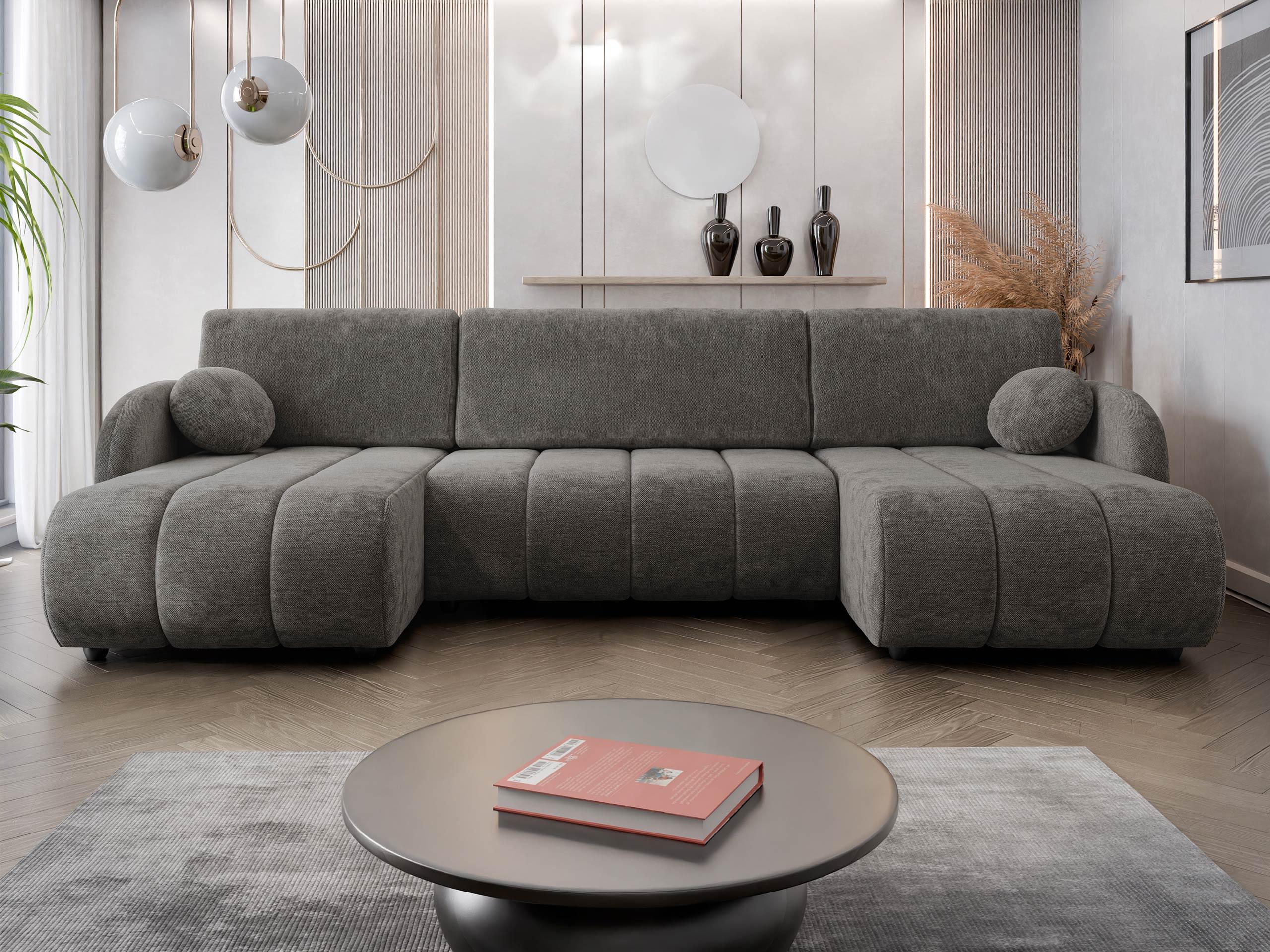 WOHNLANDSCHAFT Zara LC2rLC Textil MIRJAN24 Möbel > Sofas & Couches > Wohnlandschaften > Wohnlandschaften U-Form Braun