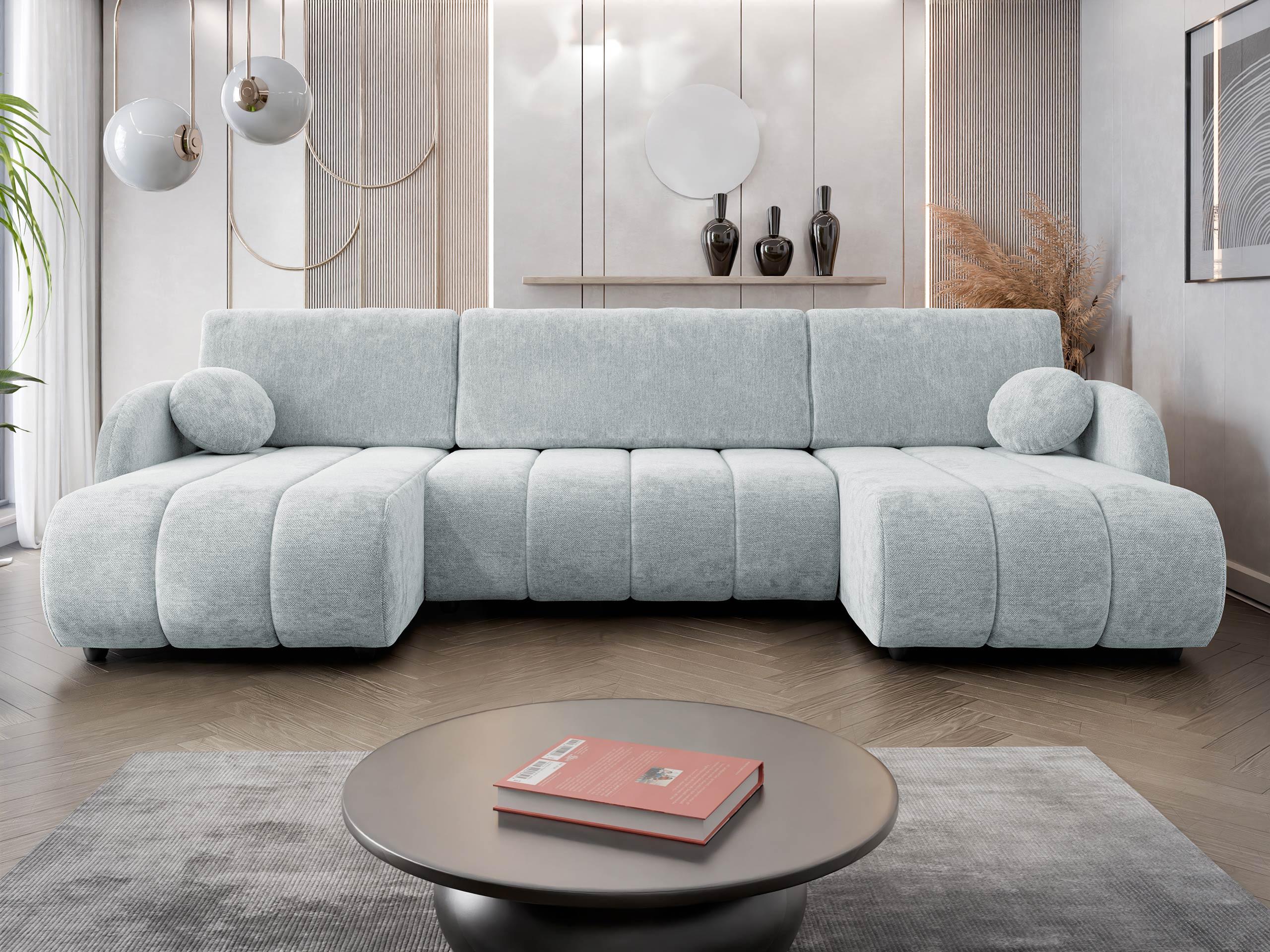 WOHNLANDSCHAFT Zara LC2rLC Textil MIRJAN24 Möbel > Sofas & Couches > Wohnlandschaften > Wohnlandschaften U-Form Grau