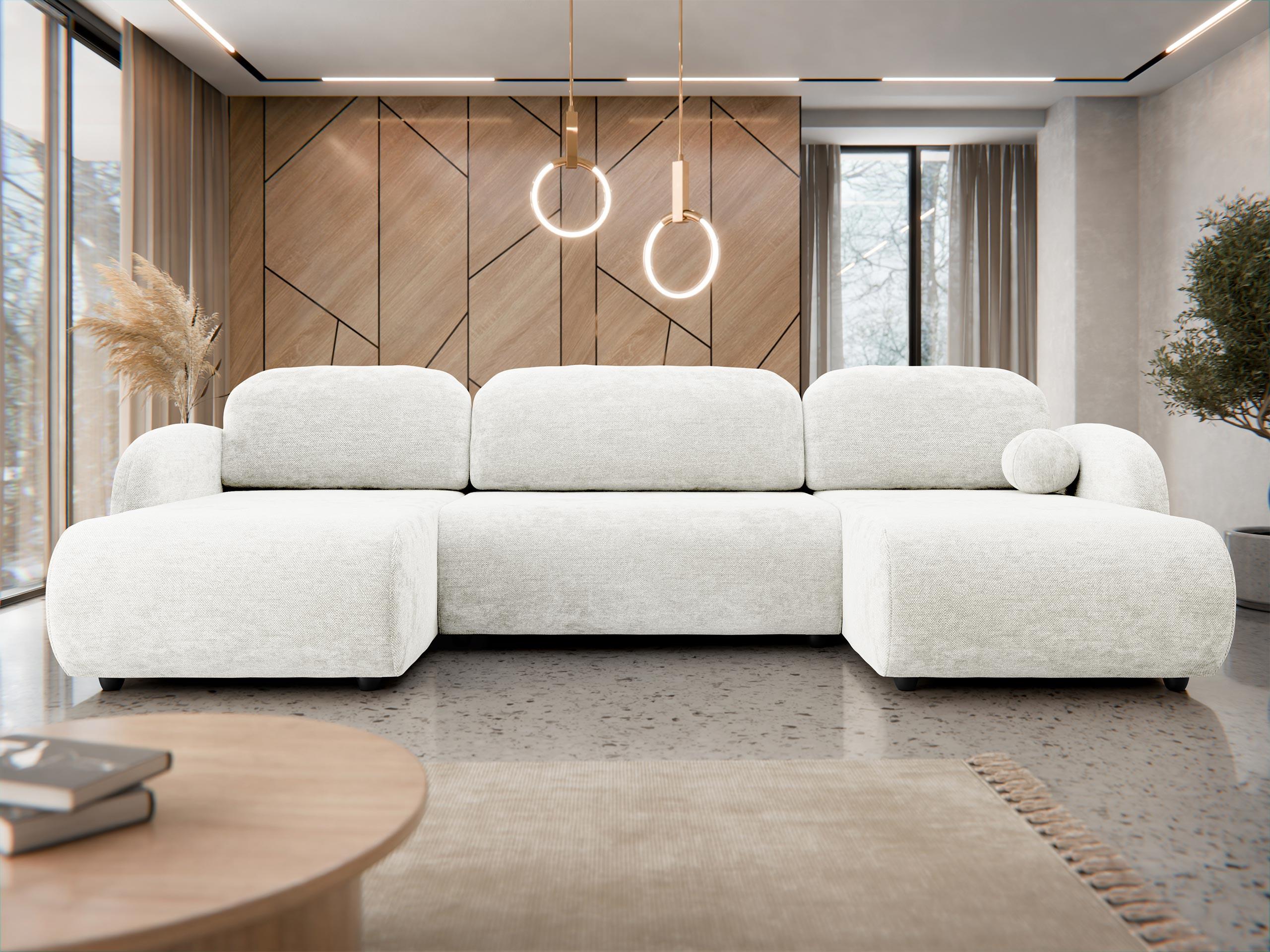WOHNLANDSCHAFT Dream U Textil MIRJAN24 Möbel > Sofas & Couches > Wohnlandschaften > Wohnlandschaften U-Form Weiß