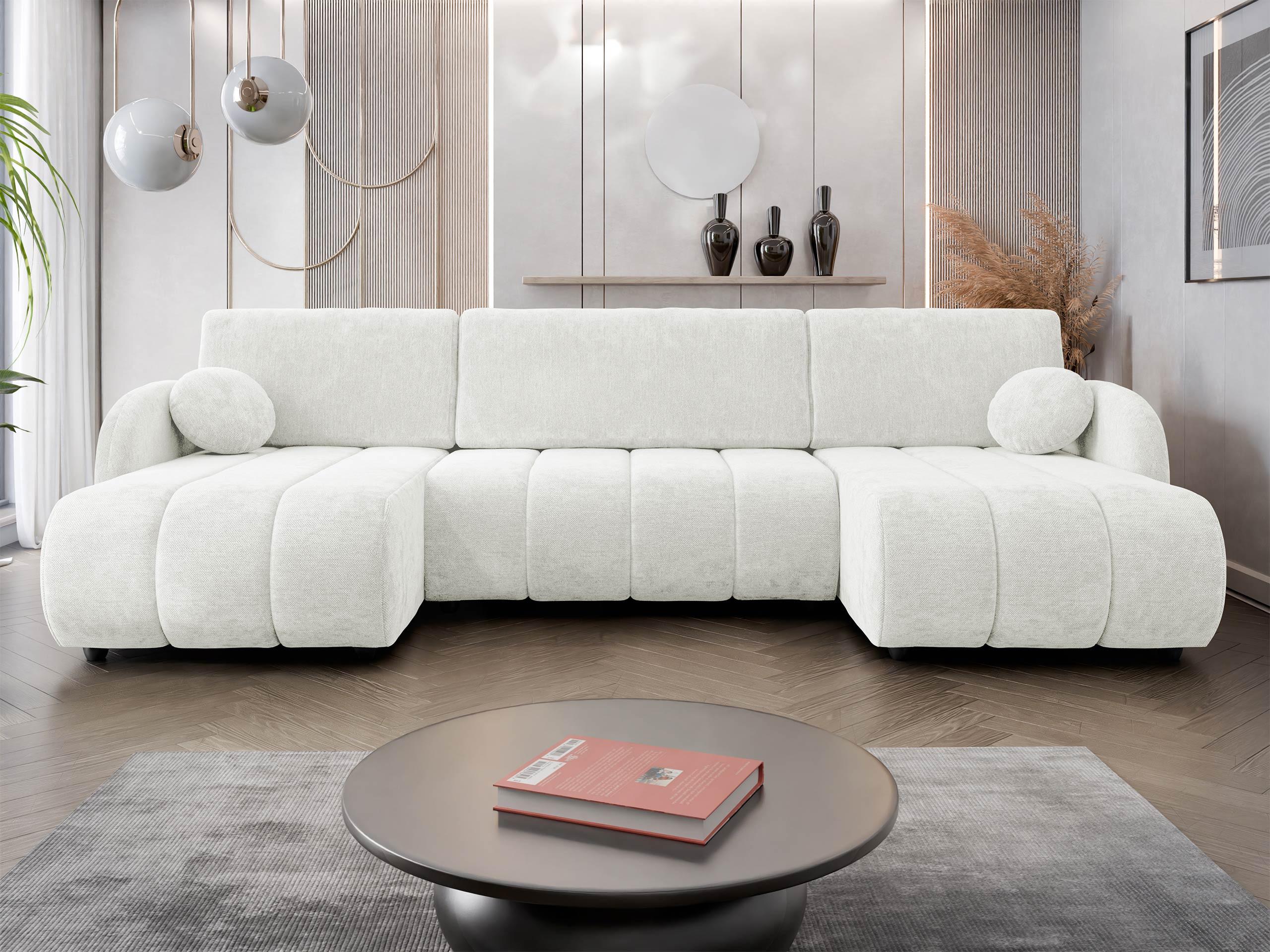 WOHNLANDSCHAFT Zara LC2rLC Textil MIRJAN24 Möbel > Sofas & Couches > Wohnlandschaften > Wohnlandschaften U-Form Weiß