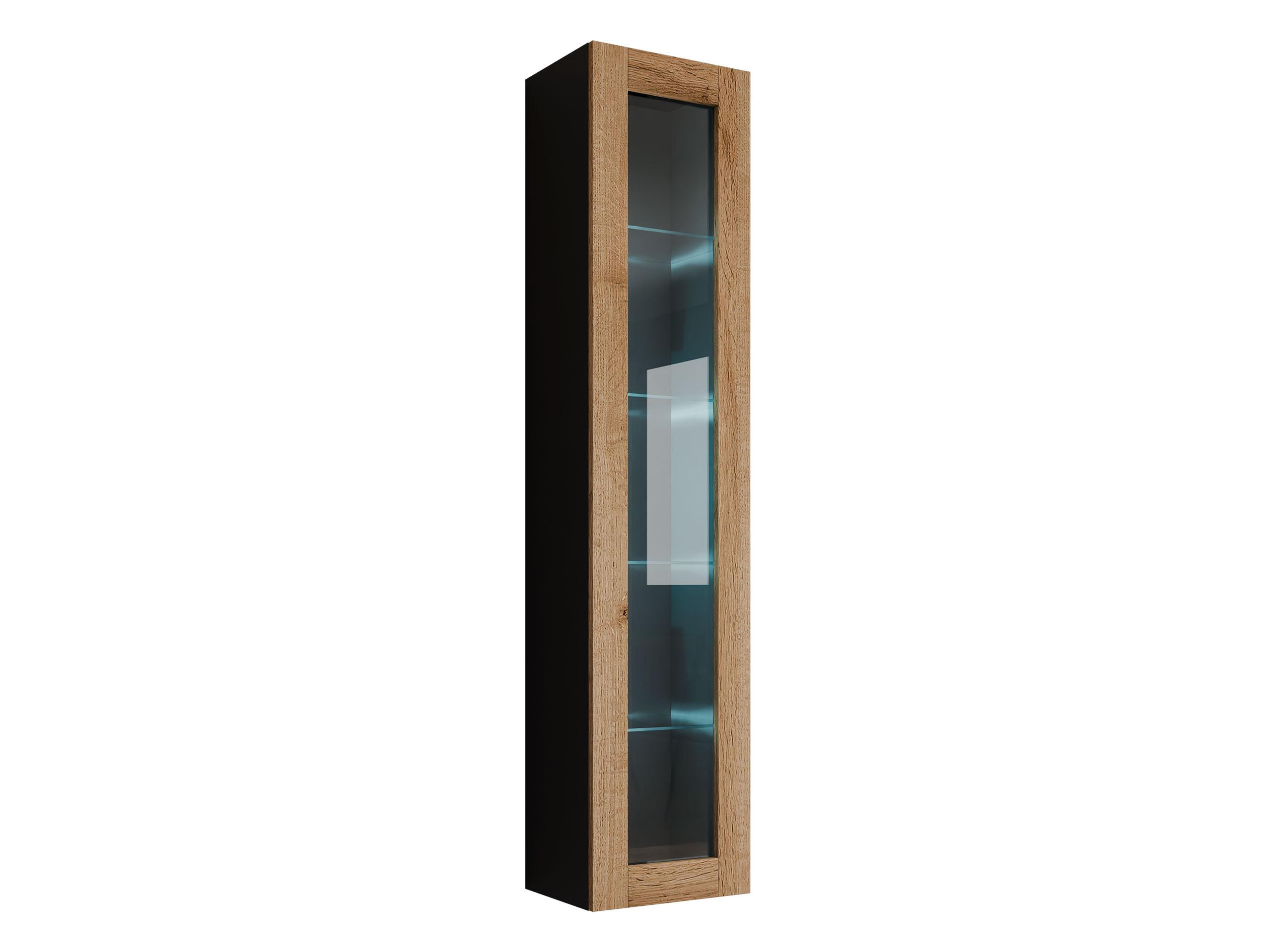 wohnli-moebel-suche-800001076916 Wohnli Möbelsuche - HÄNGEVITRINE 180 Vigo Glas mit blauer LED Beleuchtung
