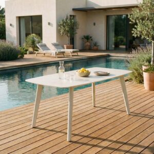 wohnli-moebel-suche-800001079060-1 GARTENTISCH MEZA cremeweiß Metall, Metall IDIMEX Garten & Outdoor > Gartenmöbel > Gartentische Weiß
