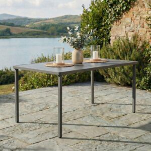 GARTENTISCH AZALEA grau Metall, Metall IDIMEX Garten & Outdoor > Gartenmöbel > Gartentische Grau