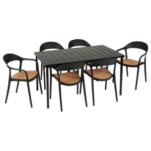 wohnli-moebel-suche-800001079092 Wohnli Möbelsuche - GARTENMÖBEL SET LAVANDA 7er Set schwarz