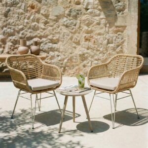 wohnli-moebel-suche-800001079099-1 GARTENSTUHL PARAMO 2er-Set braun Metall, Textil IDIMEX Garten & Outdoor > Gartenmöbel > Gartenstühle Beige