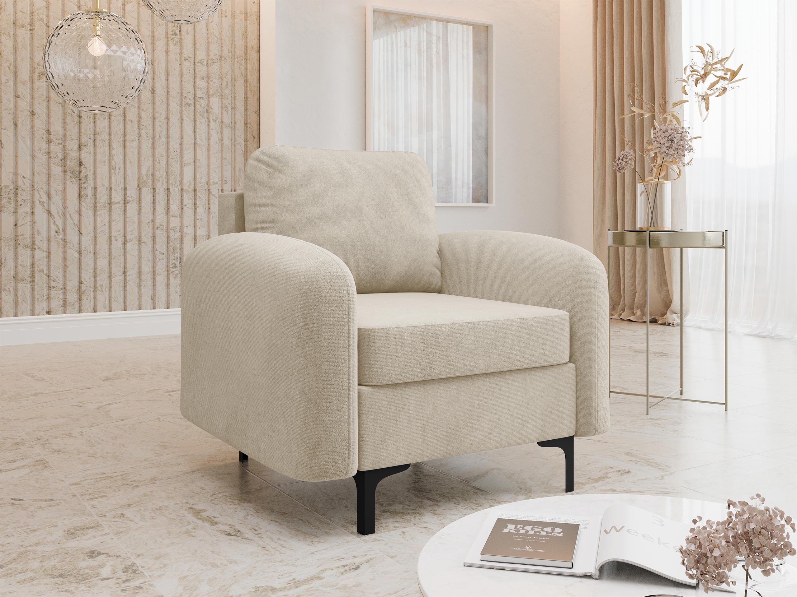 SESSEL Venice Textil MIRJAN24 Möbel > Sessel > Polstersessel Braun