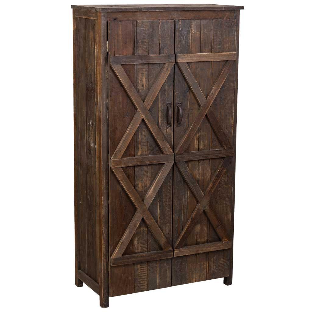 Wohnli Möbelsuche - KLEIDERSCHRANK 78x40x148 cm Braun