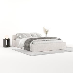 wohnli-moebel-suche-800001082298-1 POLSTERBETT Solvo mit Stauraum 180/200 cm Hellbeige im Neve Stoff Textil AltaBeds Möbel > Betten > Polsterbetten Beige