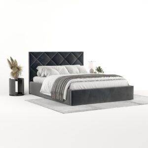 wohnli-moebel-suche-800001082302-1 POLSTERBETT Torno 180/200 cm Anthrazit im Paros Stoff Textil AltaBeds Möbel > Betten > Polsterbetten Anthrazit
