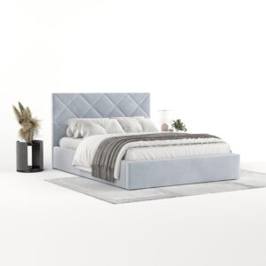 POLSTERBETT Torno 140/200 cm Hellgrau im Paros Stoff Textil AltaBeds Möbel > Betten > Polsterbetten Grau